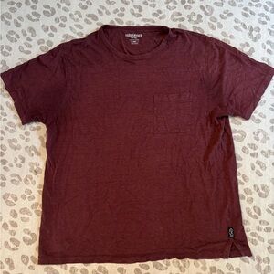 Todd Snyder Linen Burgundy Tee